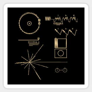 NASA Voyager Golden Record Graphics Sticker